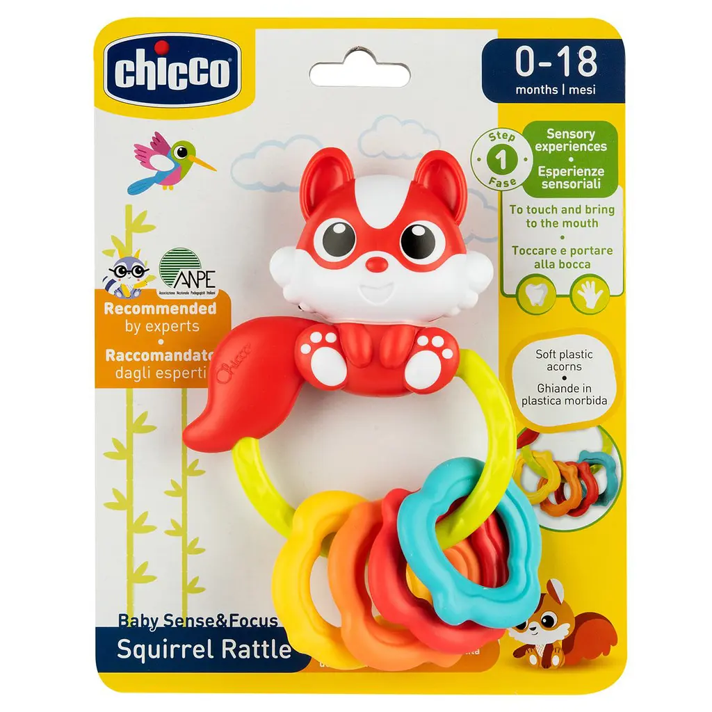 Іграшка-брязкальце Chicco Білка, 13х10х3 см (11594.00) - фото 3