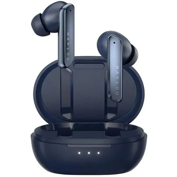 Навушники бездротові Xiaomi Haylou W1 ANC (T007) TWS темно сині - фото 2