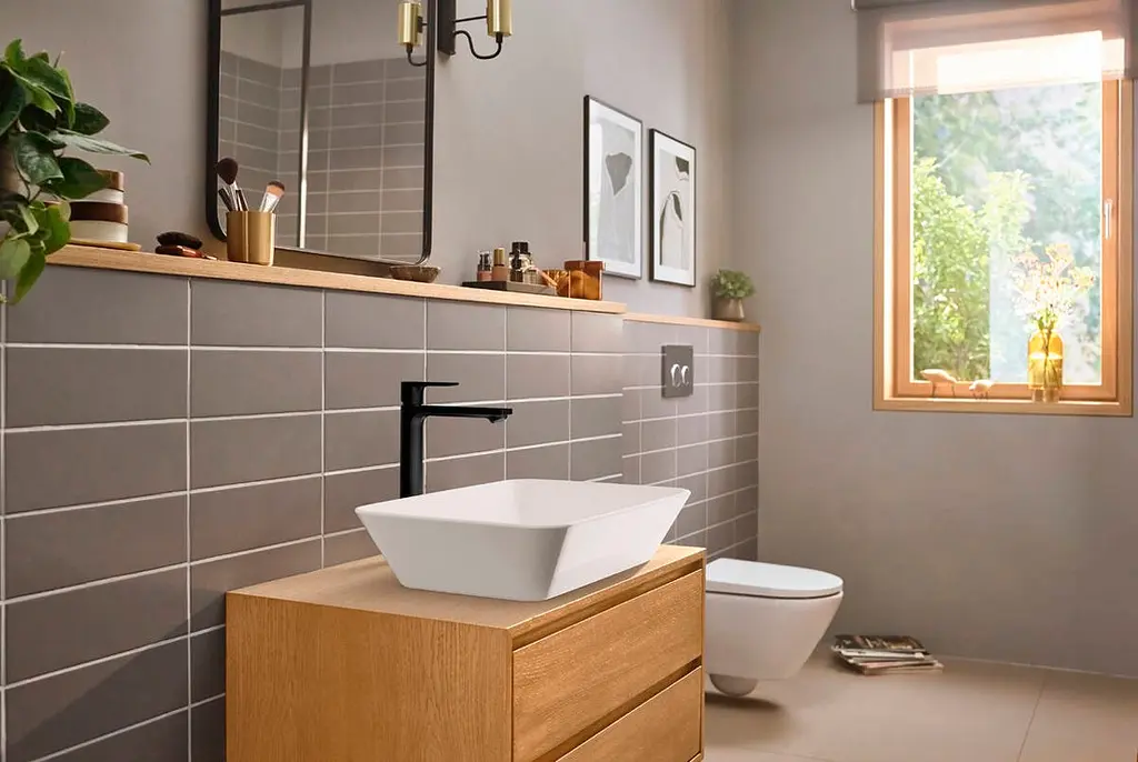 Змішувач для умивальника Hansgrohe Rebris E CoolStart EcoSmart+ з донним клапаном matt black 72591670 - фото 3
