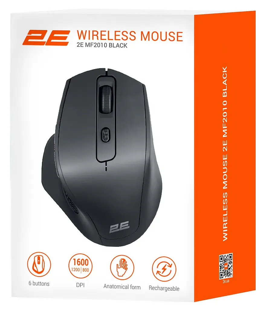 Bluetooth миша 2E MF2010 Перезаряджається black (2E-MF2010WB) - фото 5