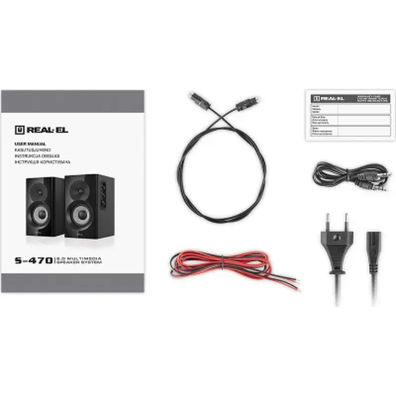 Акустична система REAL-EL S-470 Black (EL121200018) - фото 11