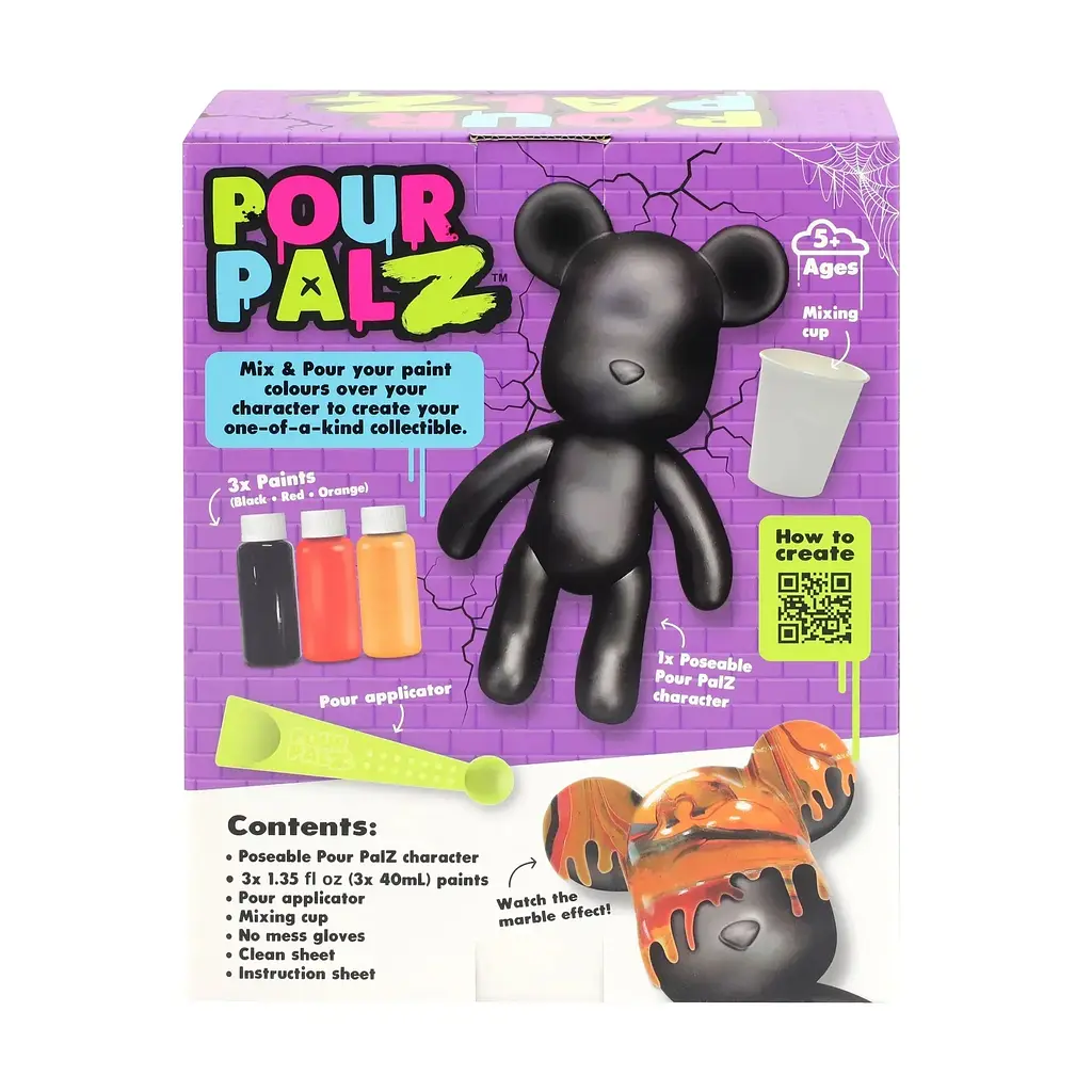 Набор для творчества ToyMonster Pour Palz Black Edition Мишка Жуткое угощение (GS-G87784/1) - фото 5