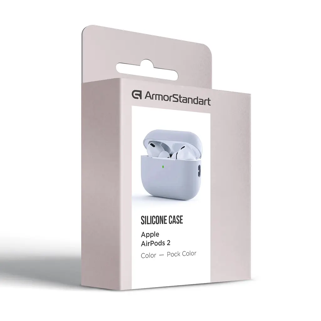 Силіконовий чохол для навушників Apple AirPods Pro 2 2022, Silicone Case, сірий, захисний чохол, ультратонкий і легкий, захист від подряпин, пилу та ударів, м"який силікон, ArmorStandart (ARM64532) - фото 3