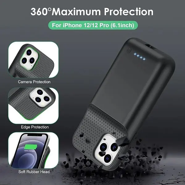 Чохол з акумулятором для iPhone 12/12Pro потужний 10800 мАг - фото 2