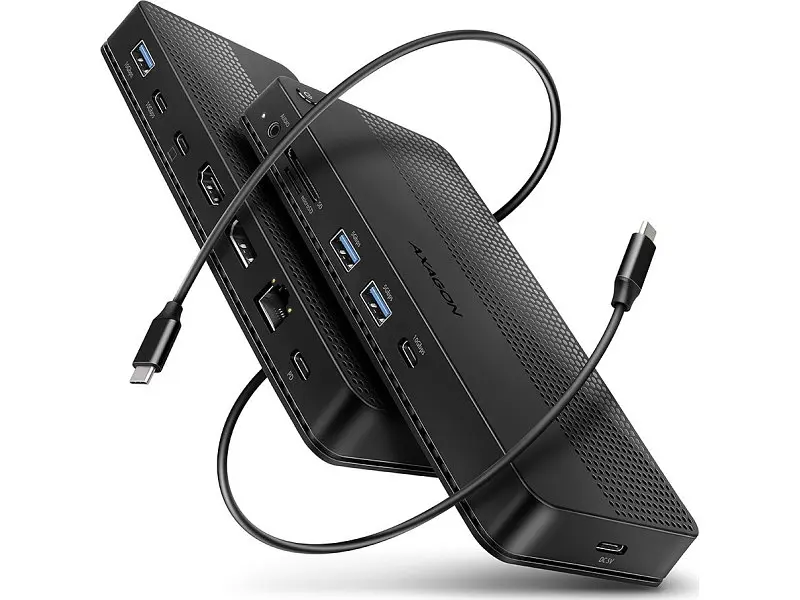 Док-станція AXAGON USB4 12in1 Black (HMC-U4) - фото 2