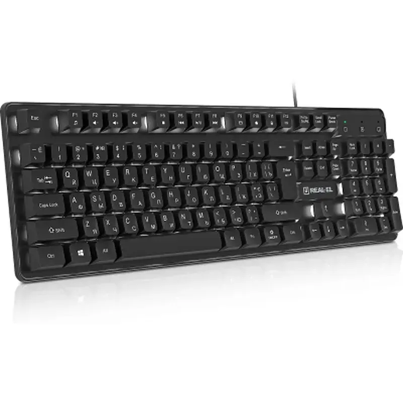 Клавіатура REAL-EL RK-7015 USB Black (EL123100049) - фото 5