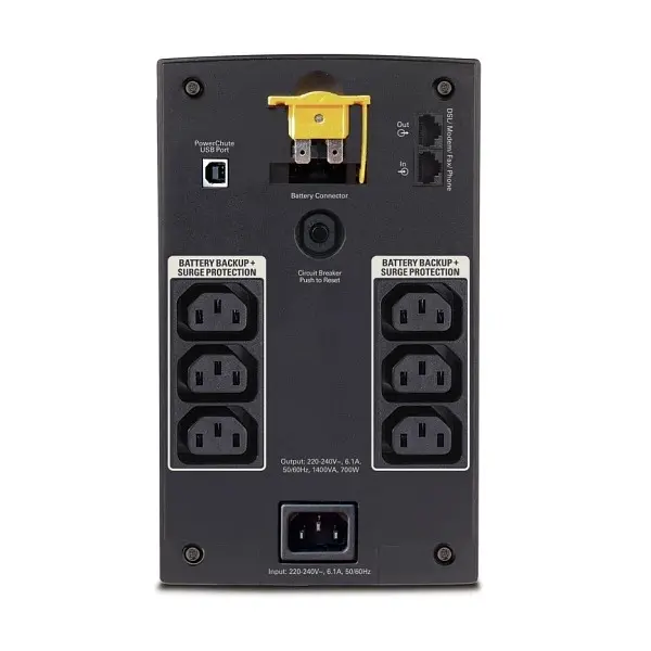 Джерело безперебійного живлення APC Back-UPS 1400 1400VA 700W Б/В - фото 2