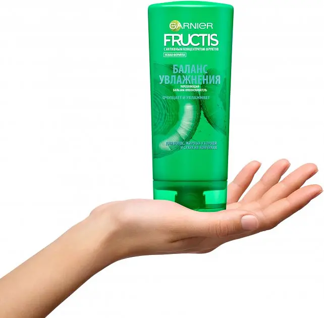 Бальзам-ополіскувач Garnier Fructis Баланс зволоження, для волосся, жирного біля коріння і сухого на кінчиках, 200 мл - фото 2