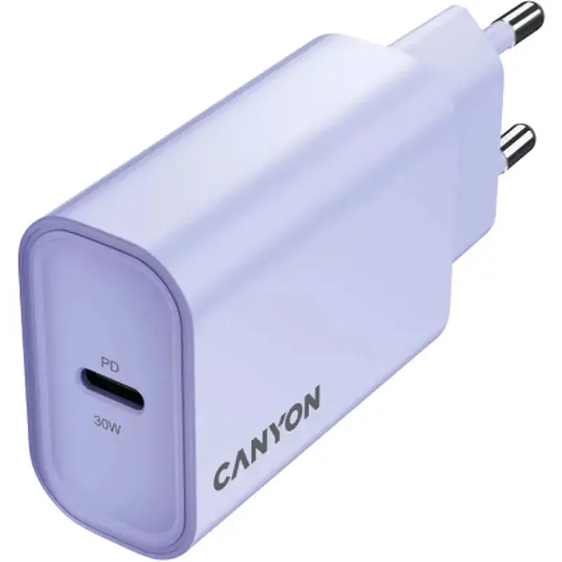 Зарядний пристрій Canyon 30CL OnCharge USB-C PD30W Purple (CNE-CHA30CLPU) - фото 3