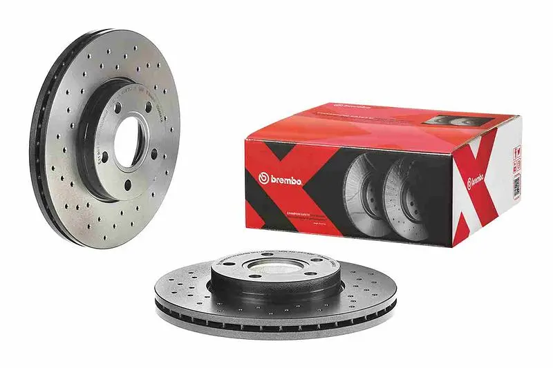 Диск гальмівний передній вентильований Ford Focus II, Focus C-max 03-13р Brembo (09.9464.1X) - фото 2