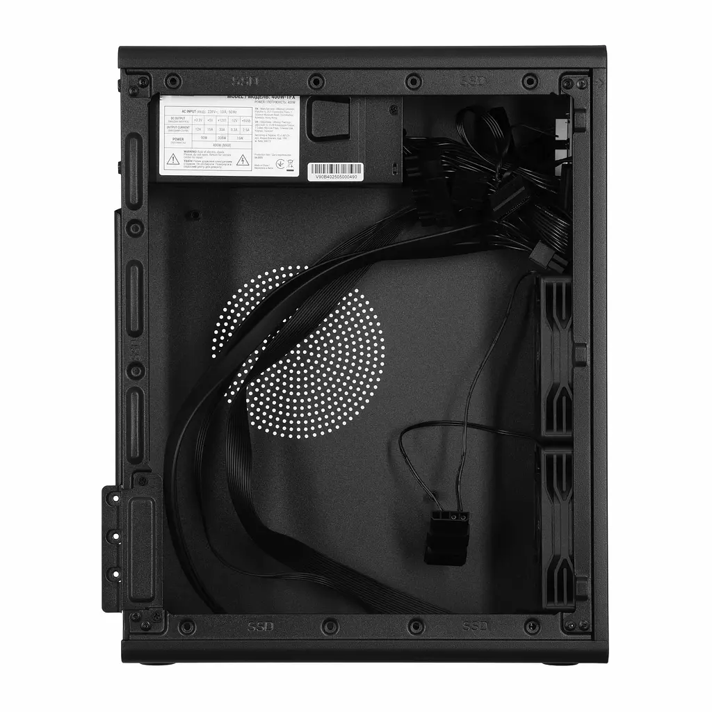 Корпус 2E Credo Slim V90B-400 з БП 2E ATX400 1xUSB3.0 1х USB 2.0 1xUSB Type-C 2x90мм VGA 390мм mATX чорний - фото 5