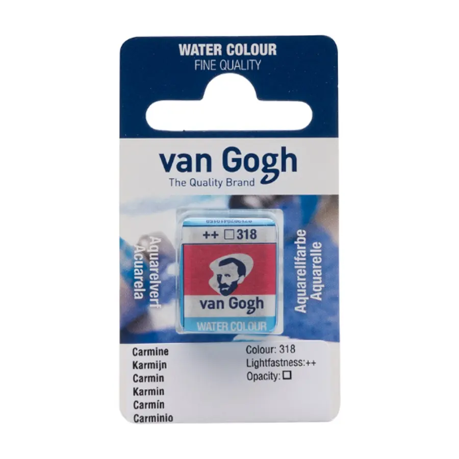 Фарба акварельна Van Gogh (318) Кармін кювета Royal Talens (8712079419158)