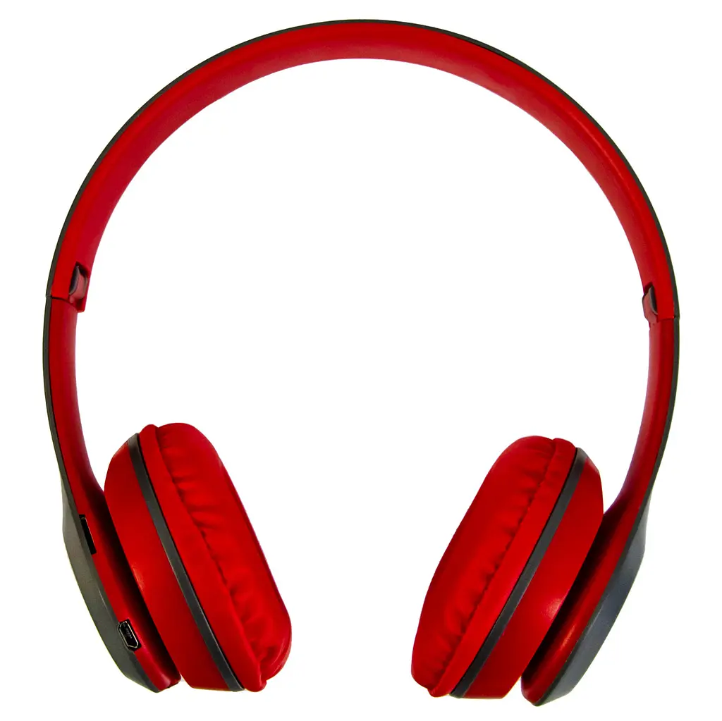Навушники Bluetooth бездротові червоні з сірим Wireless Headphones P47 навушники накладні - фото 3