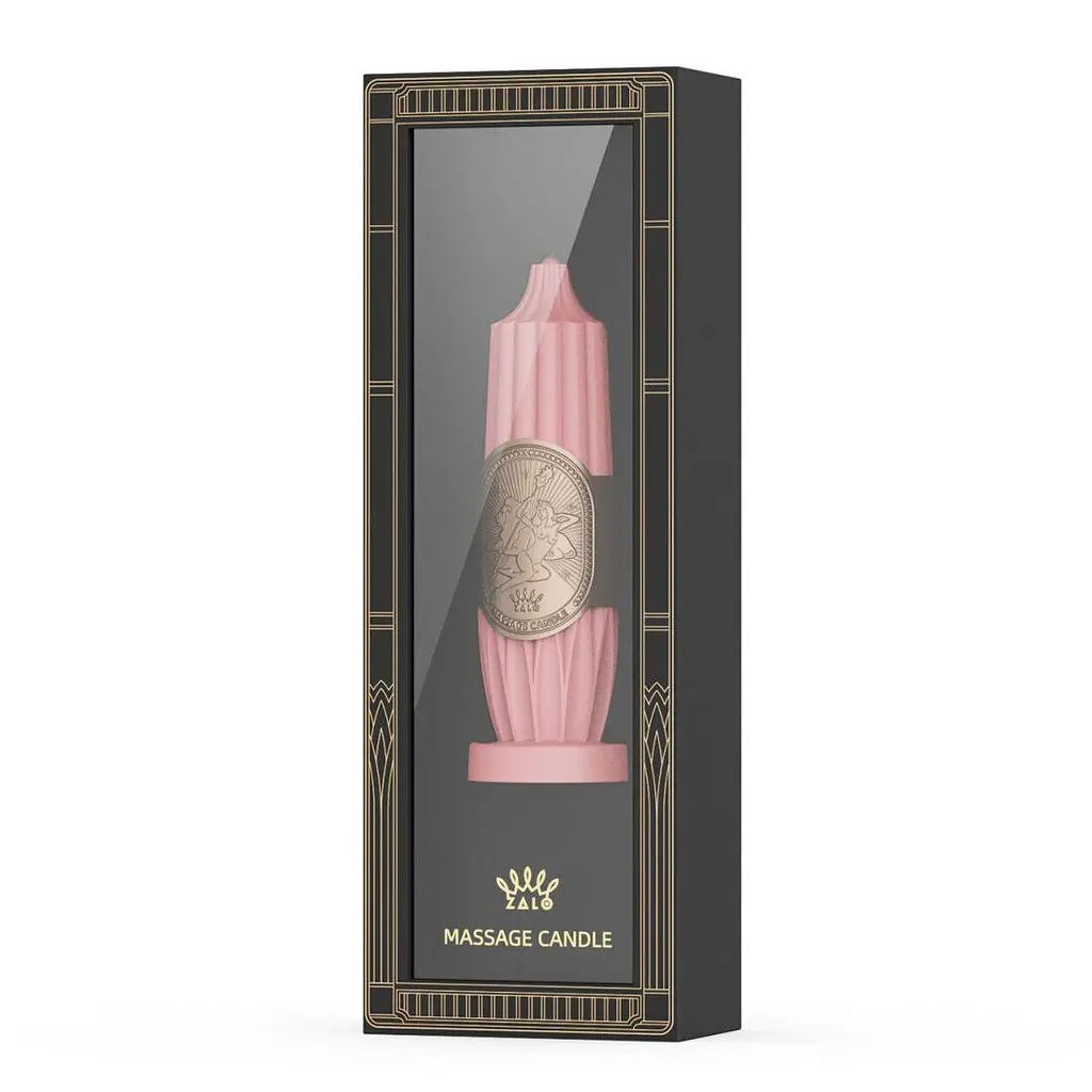 Розкішна масажна свічка Zalo Massage Candle Pink - фото 2