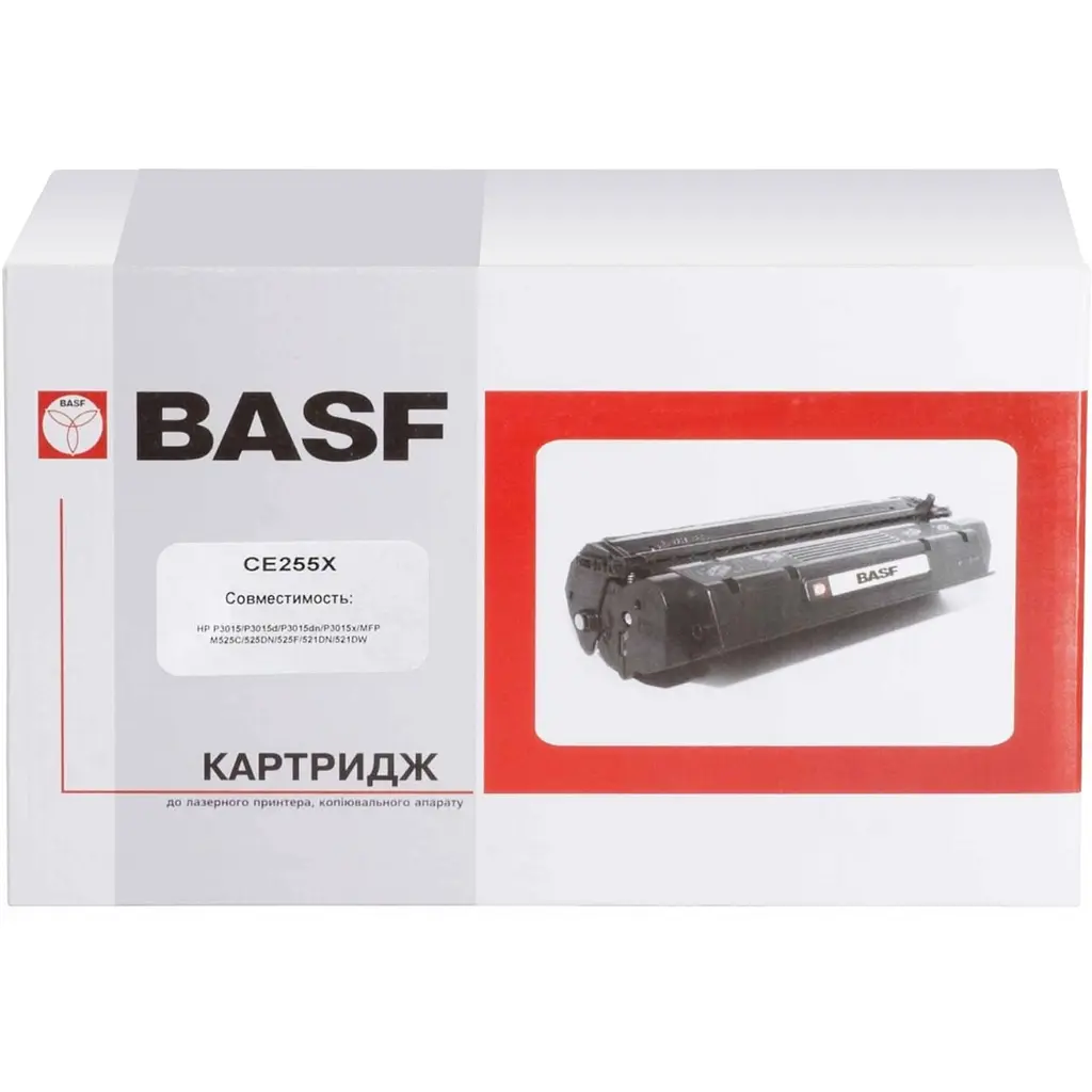 Картридж тон. BASF для HP LJ P3015 аналог CE255X Black ( 12500 ст.) (BASF-KT-CE255X) - фото 2