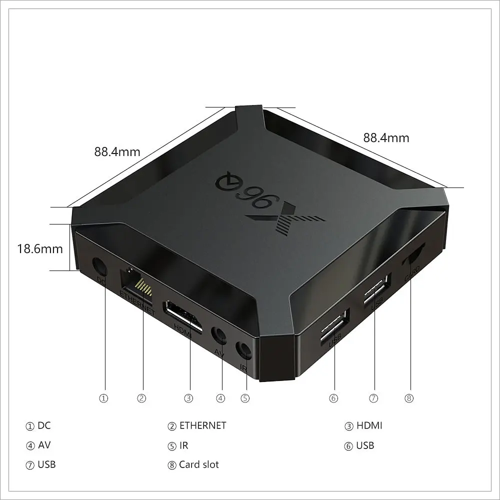 Смарт ТВ приставка X96Q 2/16 Гб Smart TV Box Android 10 - фото 5