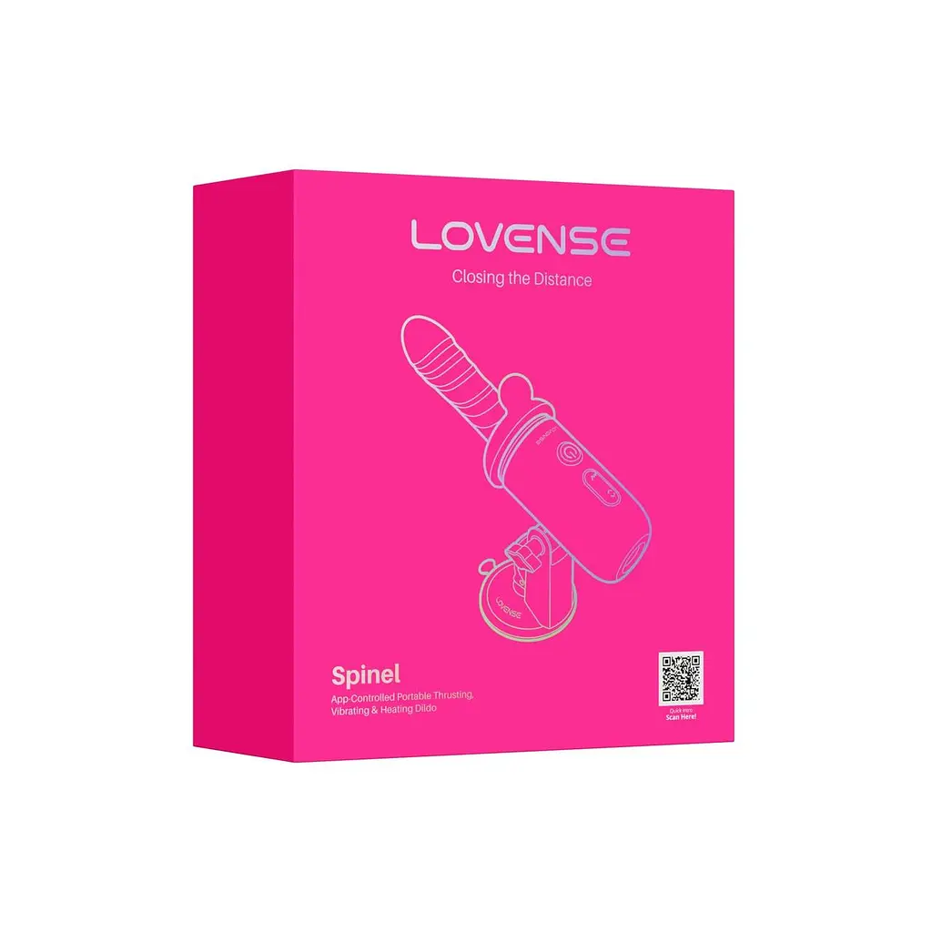 Смарт-міні сексмашина Lovense Spinel імітація фрикцій, підігрівання, 3 насадки, на присоску - фото 8