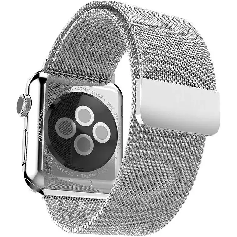 Ремінець DK CDK для Apple Watch 41mm (Series 7 / 8 / 9) Метал Milanese Loop (05526) (silver) - фото 3