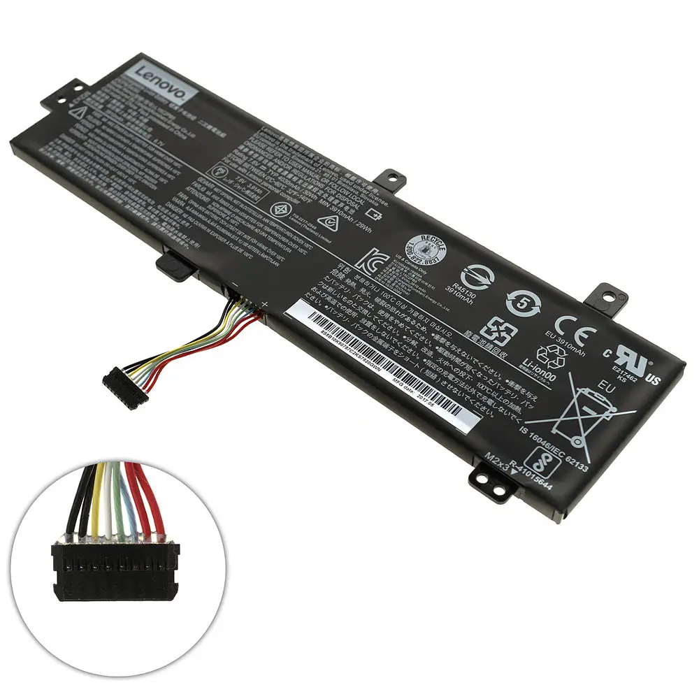 Акумулятор Lenovo L15C2PB5 (ВЕРСІЯ 1, IdeaPad 310-15IKB, 310-15ISK) 7.6V 30Wh Black - фото 2