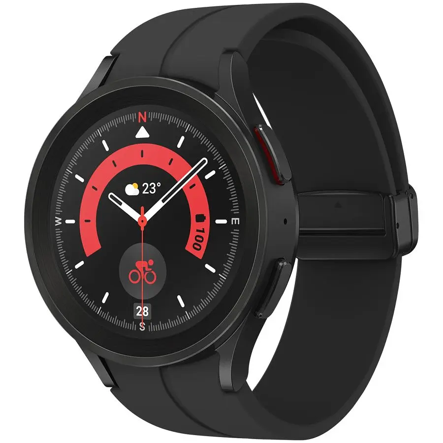 Смарт-часы Samsung Galaxy Watch 5 Pro 45 mm (R920N) Black Titanium (SM-R920NZKASEK) (Grade C) Seller Refurbished - фото 1