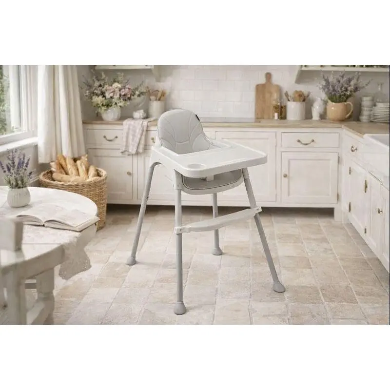 Стул 2 в 1 для кормления ребенка VELANO Basic, white - фото 3