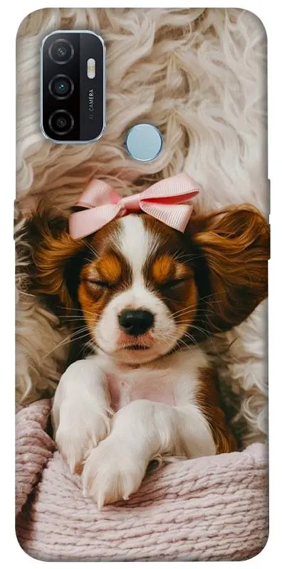 TPU чохол Demsky Sleepy spaniel для Oppo A53 / A32 / A33