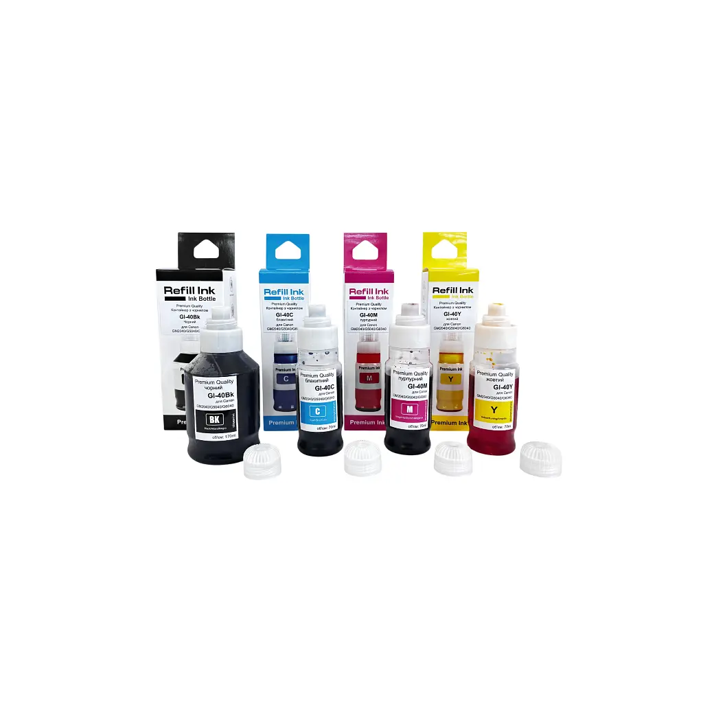 Чорнило Premium Quality Canon GI-40 SET B170ml, C/M/Y 70ml (70264941)