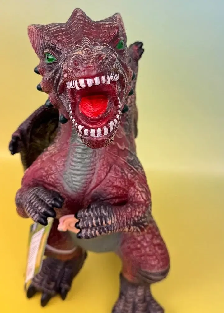 Фигурка Дракон Dino Toys со звуком, коричнево-зелёный - фото 3