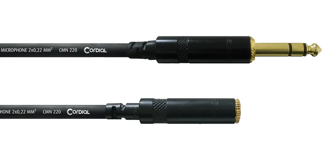 Балансный аудио кабель Jack 6.3 — Jack 3.5 3м Cordial CFM 3 VY