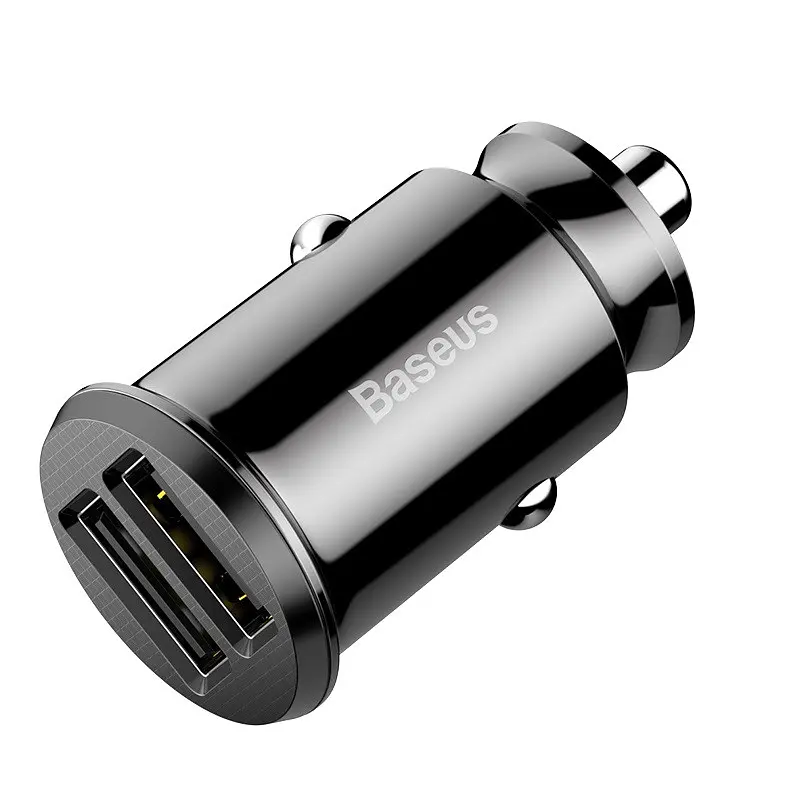 АЗП Baseus Grain 3.1A (2USB-A) (CCALL-ML) Чорний