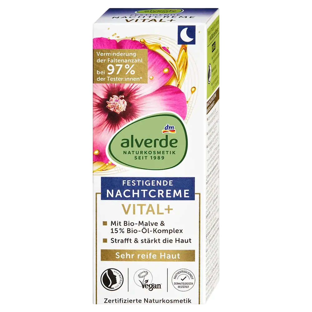 Нічний крем Alverde Naturkosmetik Vital+ для дуже зрілої шкіри обличчя з олійним комплексом 50 мл - фото 2