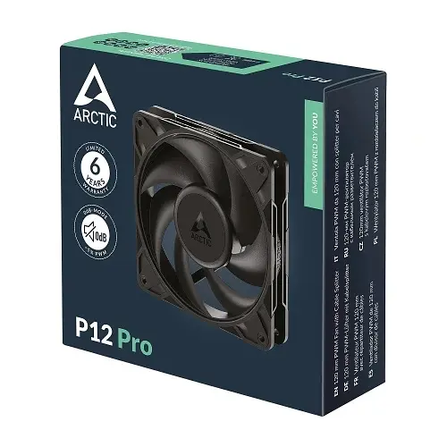Вентилятор 120 мм, P12 Pro, Black, 120х120х25 мм Arctic teh0028679 - фото 4
