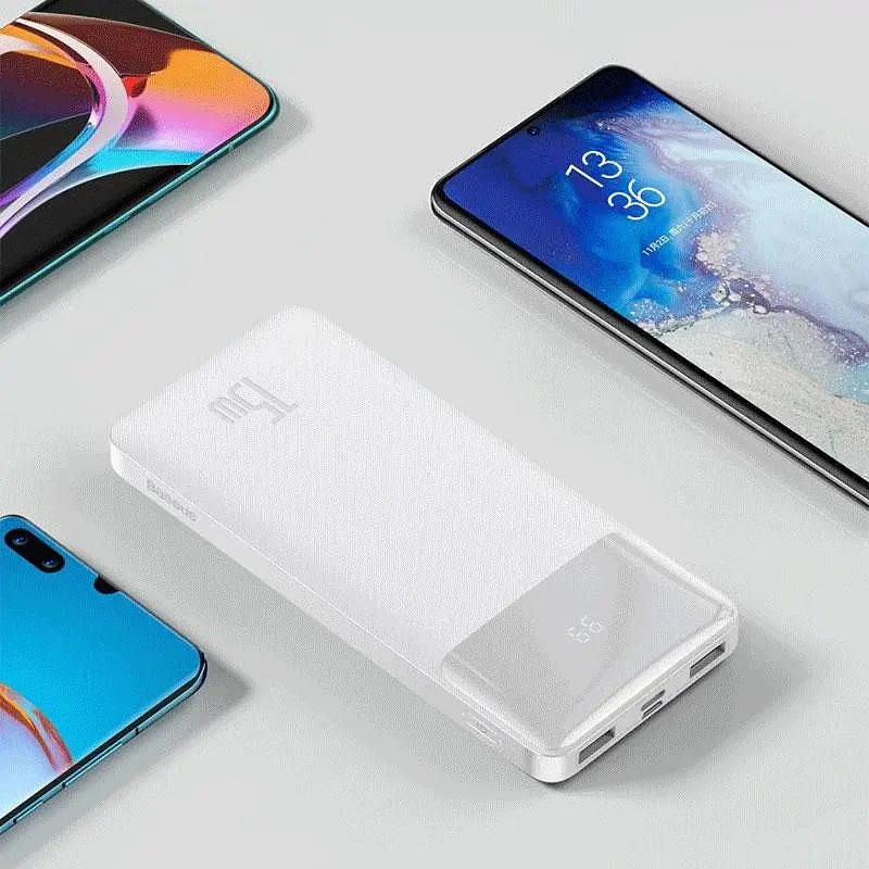 Внешний аккумулятор Baseus Bipow Overseas 10000 mAh 15W (PPBD050002 / PPBD10) белый - фото 5