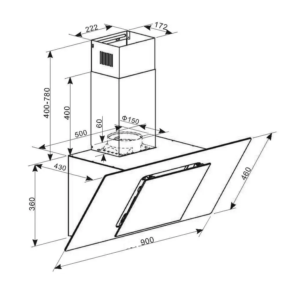 Вытяжка Klarstein Eleonora 90 (10035382) - фото 9