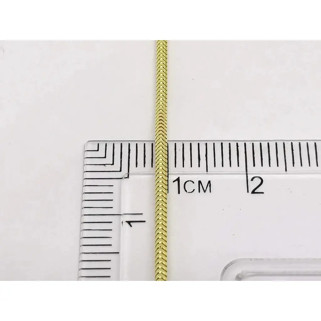 Золотий ланцюжок Столична Ювелірна Фабрика (Снейк). 304206Ж 50 - фото 3