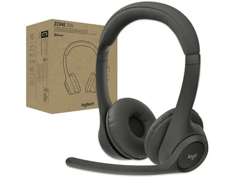 Спеціалізована гарнітура Logitech Zone 305 Business Wireless Black (981-001451) - фото 8