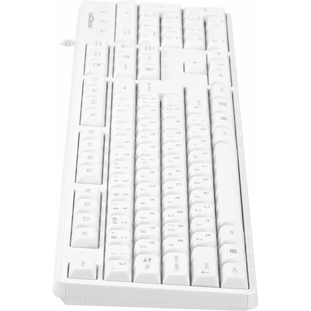 Клавиатура проводная Profi USB K101UW белая (K101UW) - фото 5