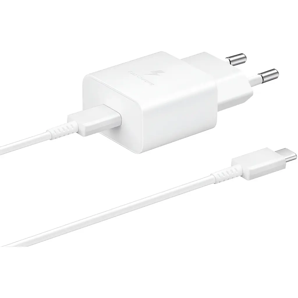 Зарядний пристрій Samsung USB-С 15W White + Cable USB-C 1m (EP-T1510XWEGEU) - фото 4
