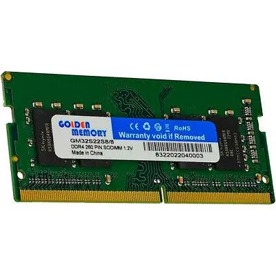 Модуль памяти для ноутбука SoDIMM DDR4 8GB 3200 MHz Golden Memory (GM32S22S8/8) - фото 2