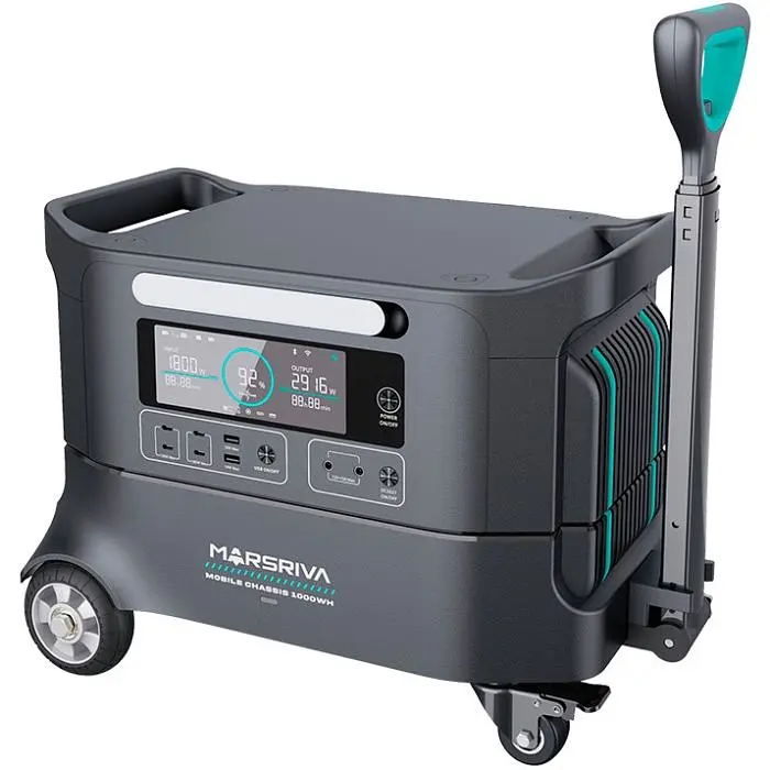 Marsriva HES20 модульна зарядна станція з базою 2200 Вт 2074Вт/г, 4xAC USB-C, UPS, LiFePO4 App (HES20_MARSRIVA) - фото 2
