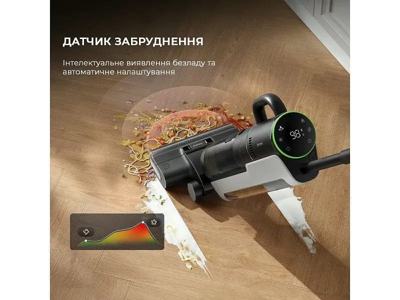 Вертикальний + ручний мийний пилосос Dreame H12 Dual (HHV4) - фото 9