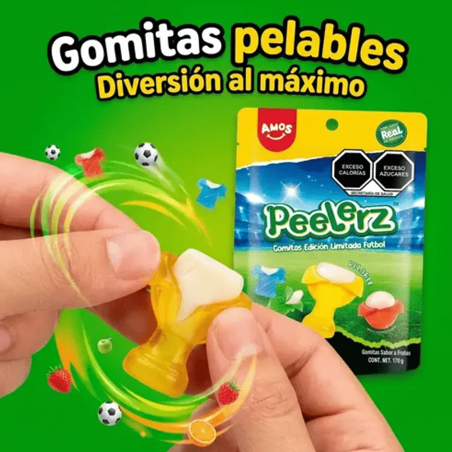 Жувальні цукерки Amos Peelerz Peelable Gummies FIFA Limited Edition 85г - фото 5