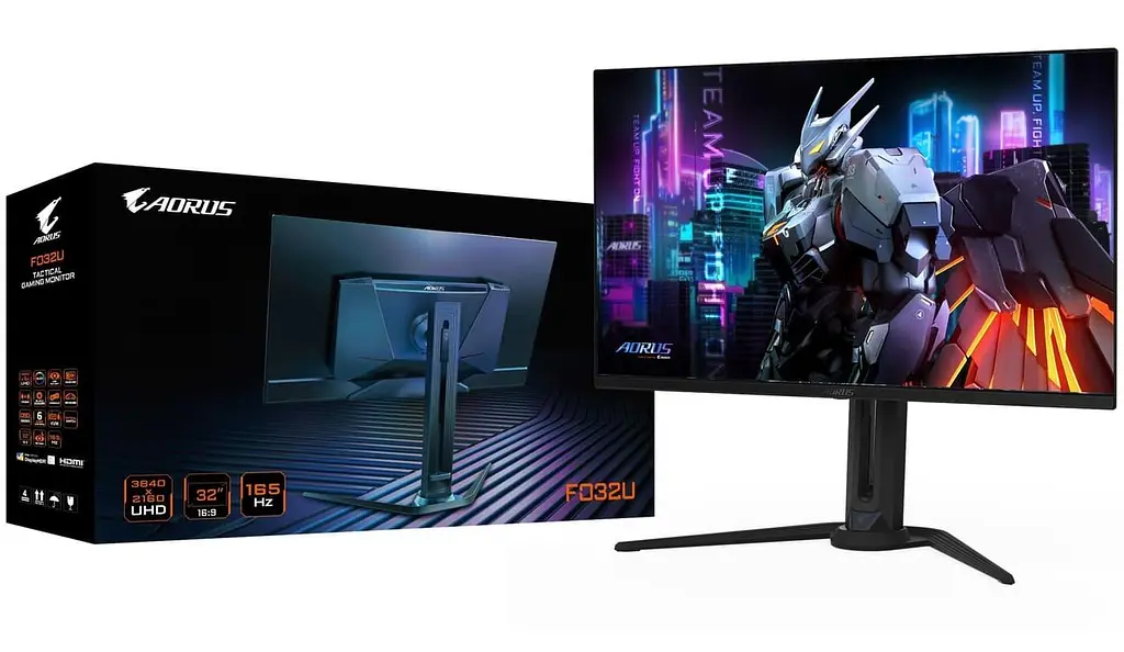 Монітор 31.5" GIGABYTE AORUS FO32U (AORUS FO32U) 3840х2160 (UHD, 4K) QD-OLED 165 Hz - фото 8