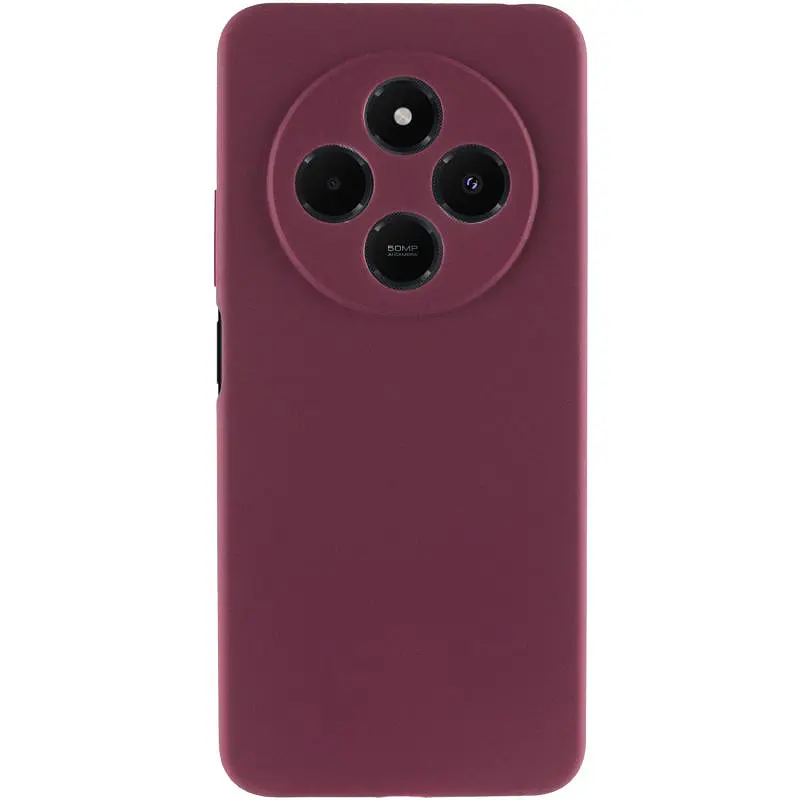 Чохол Silicone Cover Ummi Lakshmi Full Camera (AA) для Xiaomi Redmi 14C / Poco C75 Бордовий / Marsala - фото 2