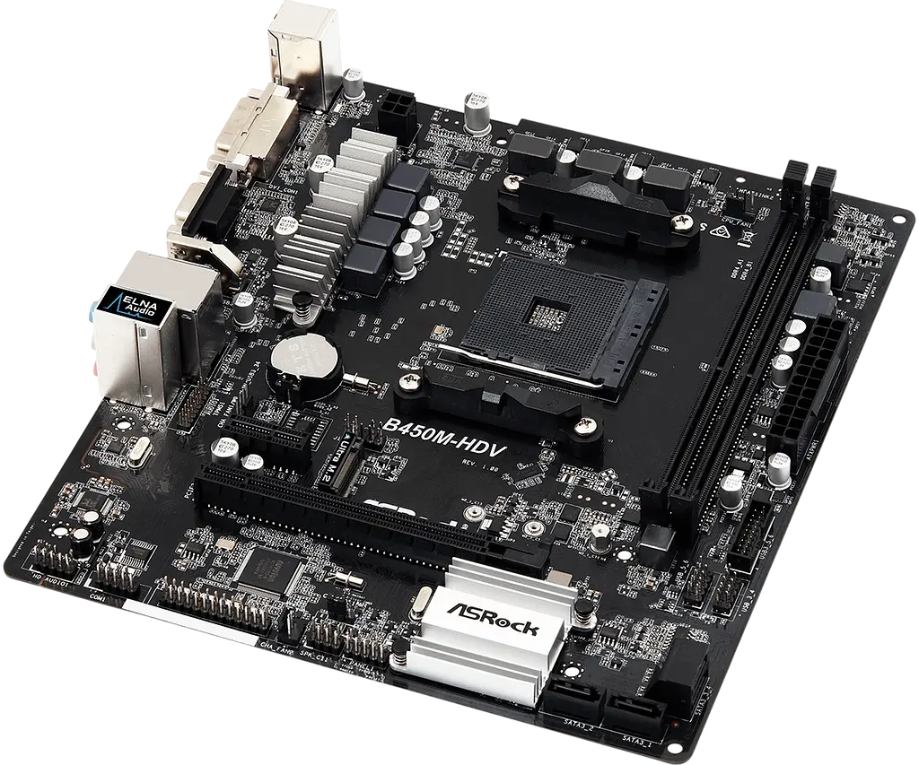 Материнська плата ASRock B450M-HDV Socket AM4 (B450M-HDV) Б/В - фото 2