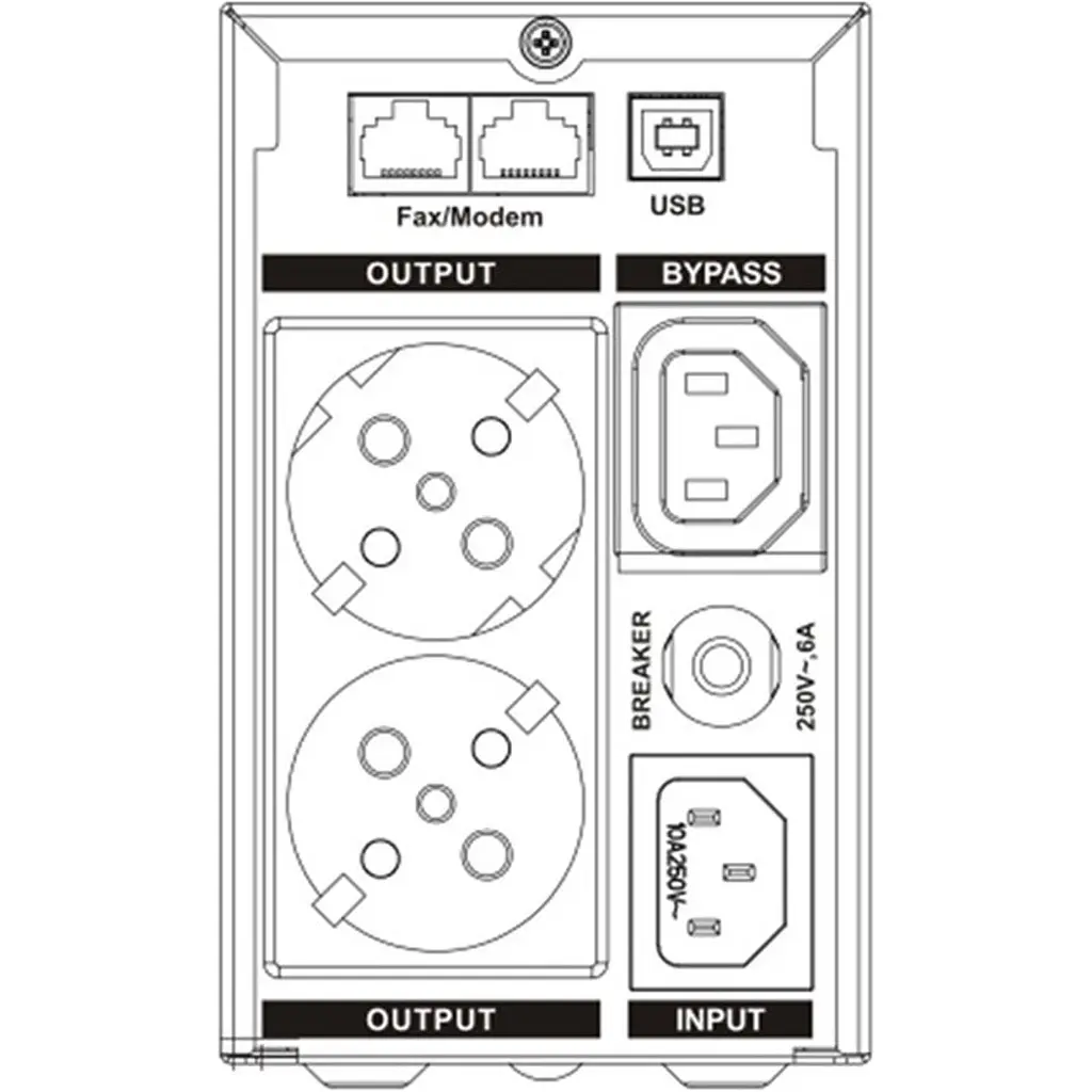 Источник бесперебойного питания [ИБП] SVC VX-1200LiW [122461] - фото 2