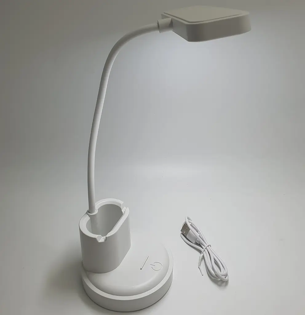 LED-лампа настільна акумуляторна гнучка сенсорна світлодіодна з підставкою для телефону тепле, нейтральне та холодне світло WinBoss 1309 - фото 2