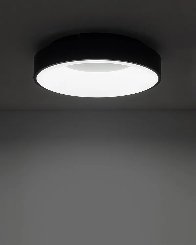 Світильник стельовий Nowodvorski 11210 Nikki Round LED 1x32W 4000K 2700Lm IP20 чорний - фото 2