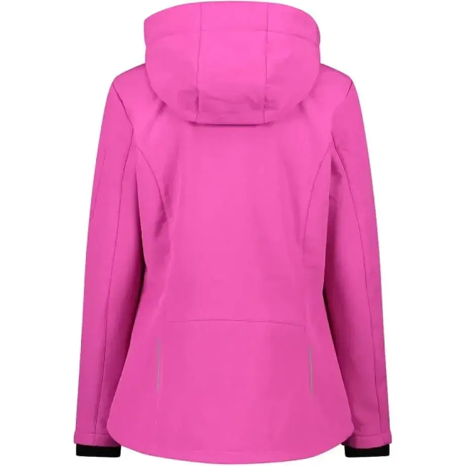 Куртка CMP Women's Lightweight Softshell Jacket with Detachable Hood Pink XS (1097-39A5006-B818 36) - фото 3