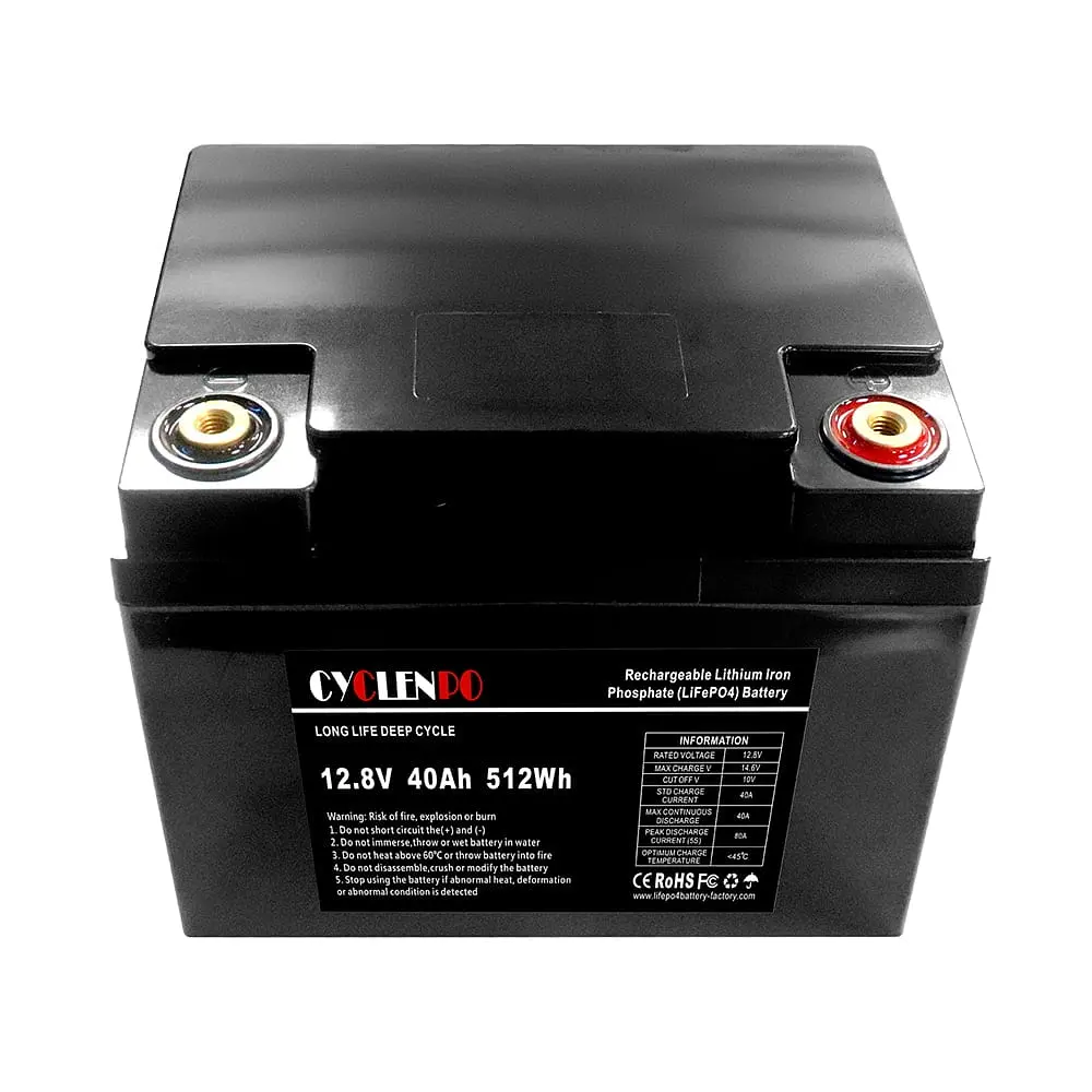 Акумуляторна батарея літій-залізо-фосфатна 12.8В 40Аг Cyclen 12.8V 40AH LiFePo4 (44-00078) - фото 5